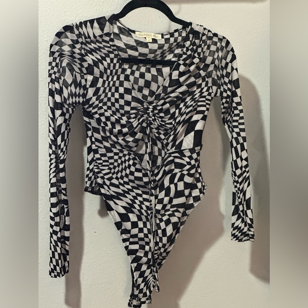 MADDEN GIRL CHECKER LEOTARD THONG